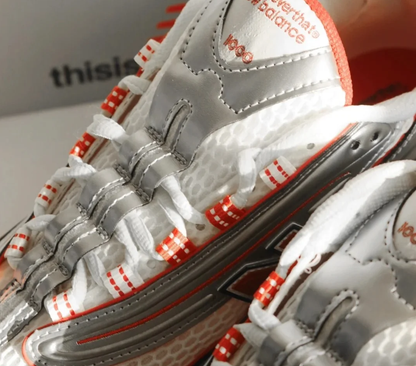 NB 1000 Metallic Silver Red